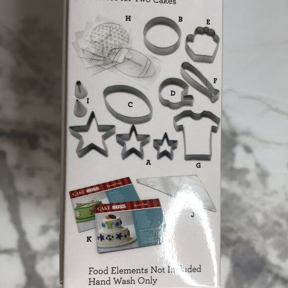 NIB Cake Boss Sports Cake 28 Piece Decorating Kit - Picture 4 of 6